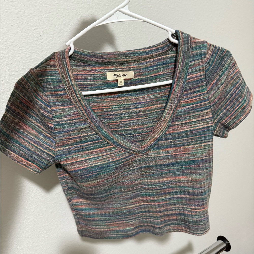 Madewell space dye crop top